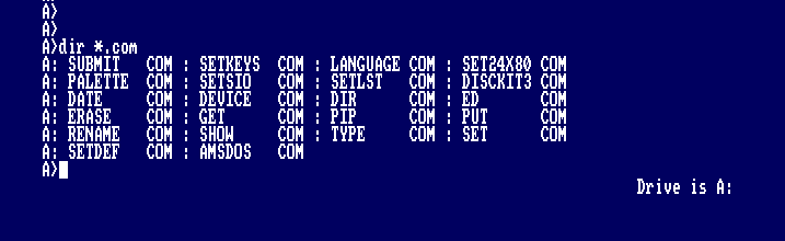 Curso CP/M para Amstrad CPC: Comandos Básicos 3